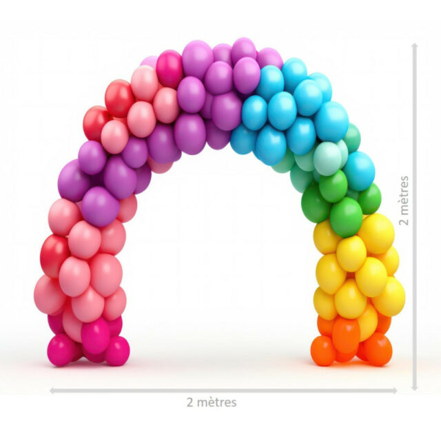 arche a ballons 2 metres pour 140 ballons vendu sans ballons